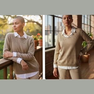 ALFRED DUNNER Women's Beige Sweater (NWT)